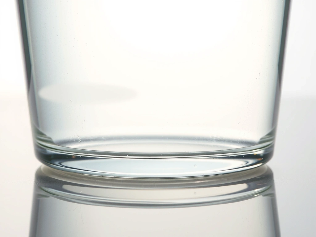 Superficie limpia y transparente